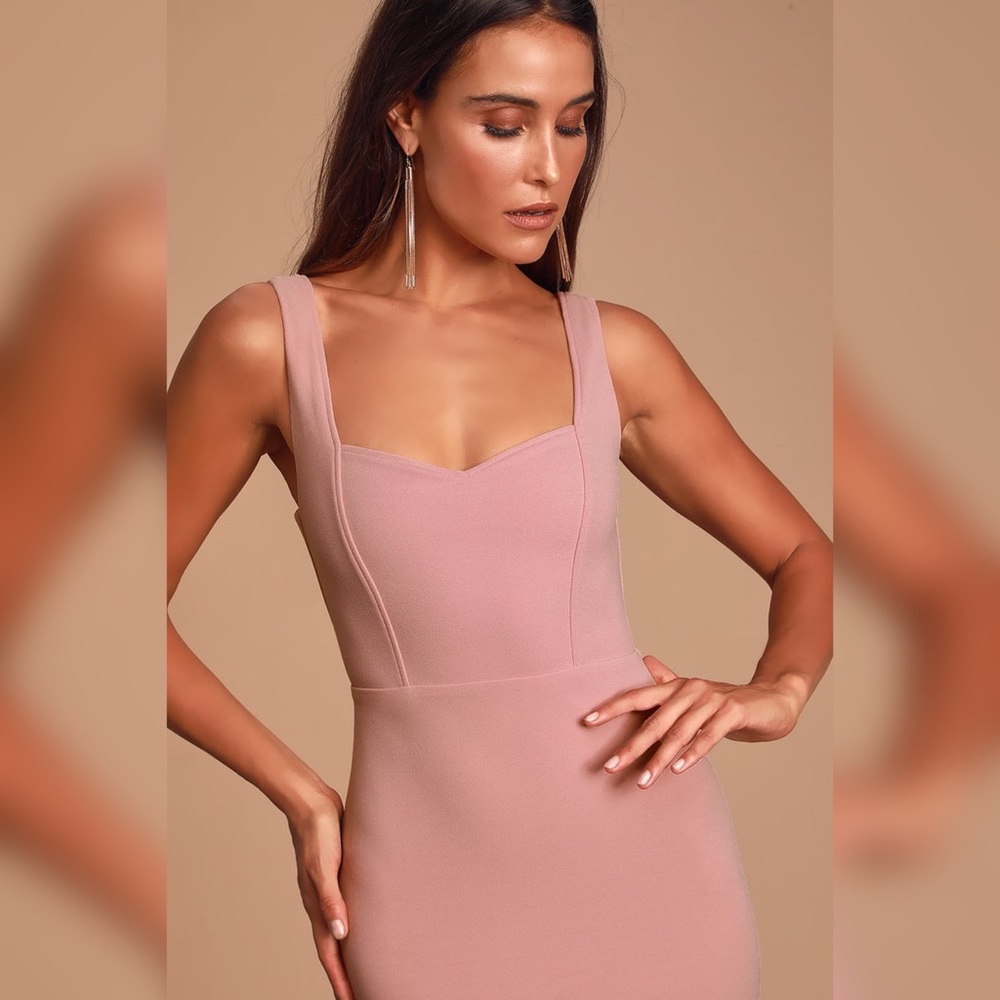 Lulu’s Sweetest Thing Mauve Pink Maxi Dress
